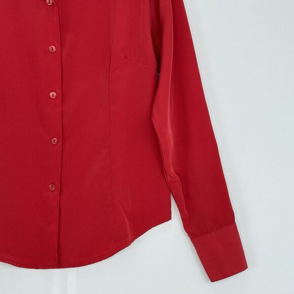 Vintage BCI Clothing Red Size M Women’s Button Down Shirt - Picture 14 of 16
